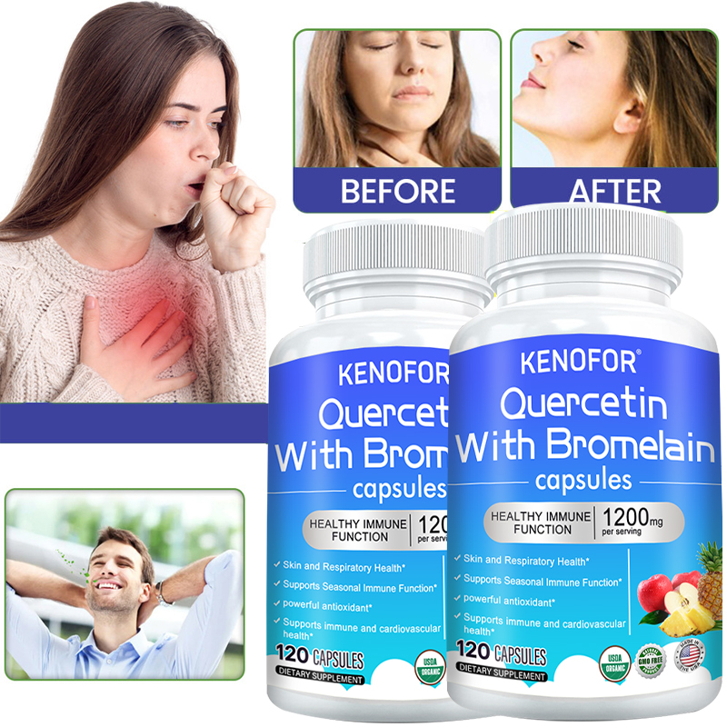 Wellness Quercetin - Quercetin Bromelain Capsules, Support Cardiovascular &
