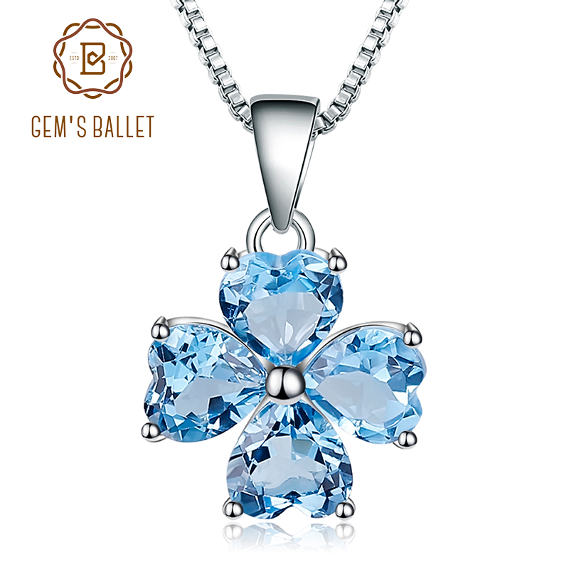 Red Clover Flower - GEM'S BALLET 0.95ct Natural Swiss Blue