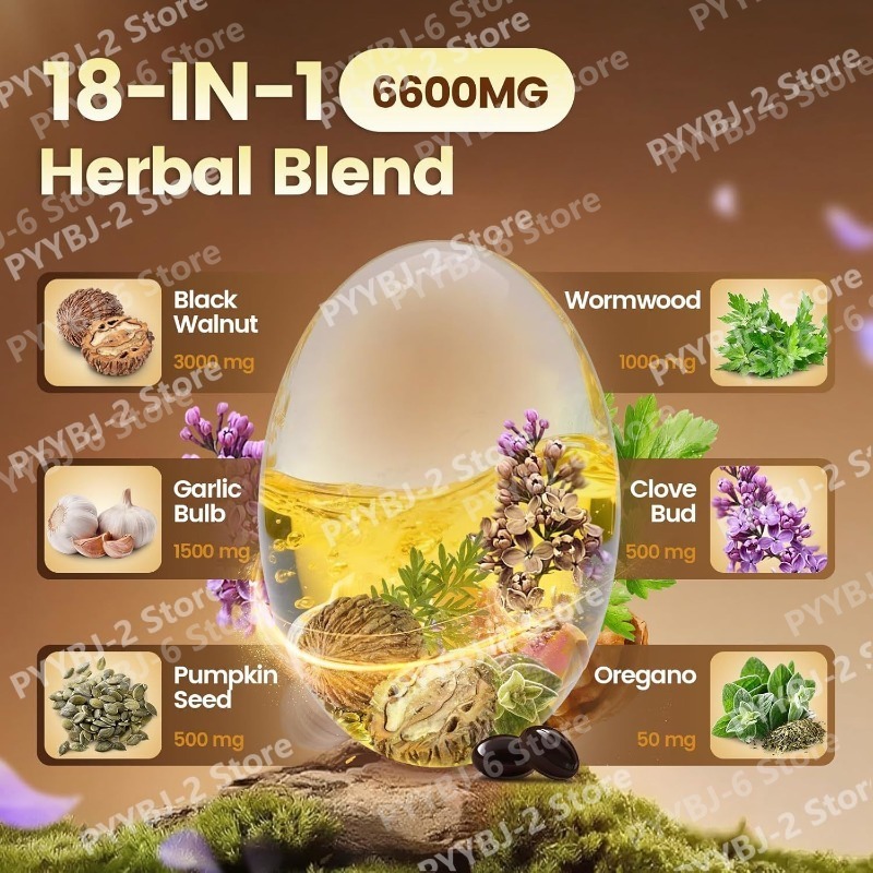 Wormwood Black Walnut Cloves S - Herbal Wellness Blend ulasan dan harga