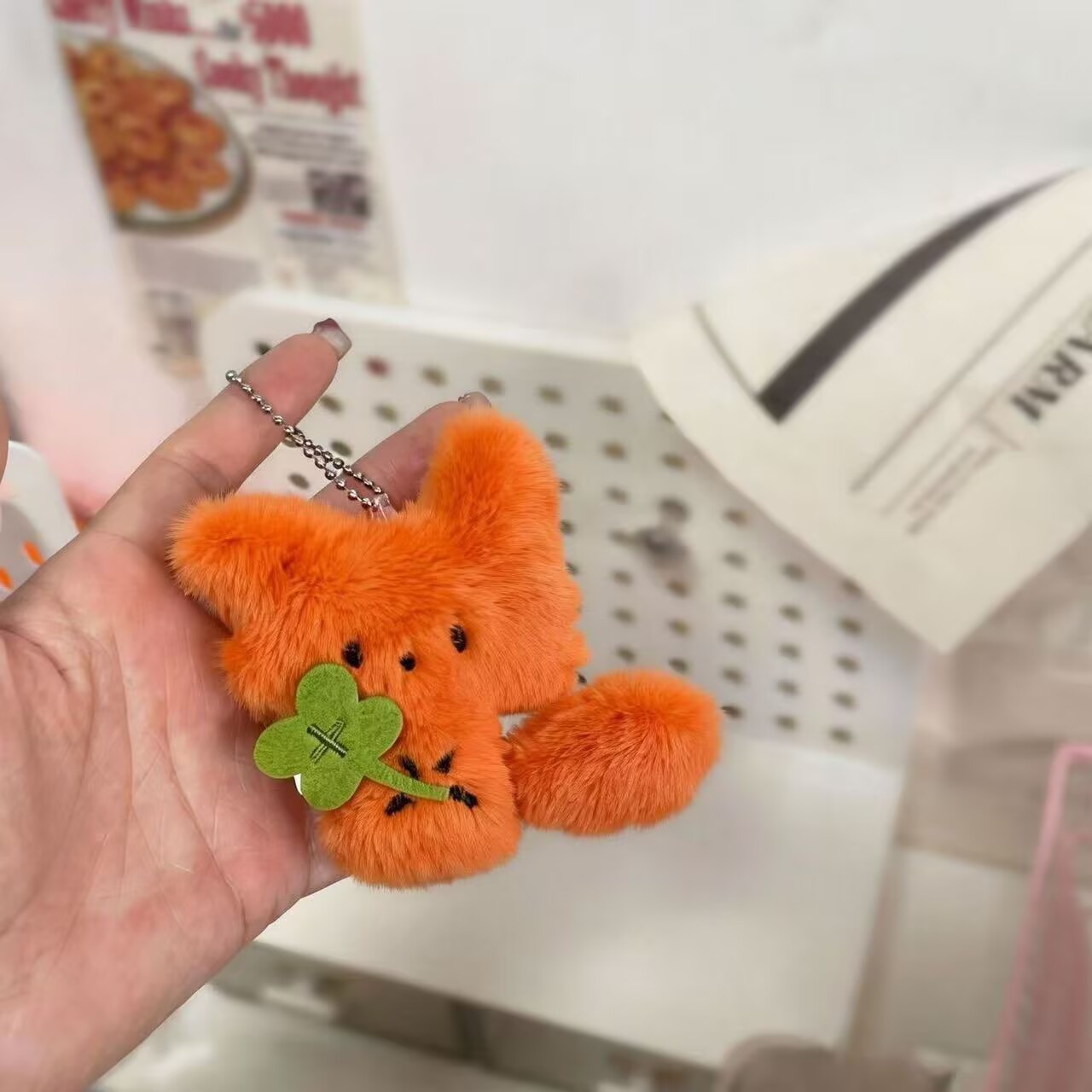 2026 New Cute Clover Fox Penda - Red Clover Flower ulasan dan harga