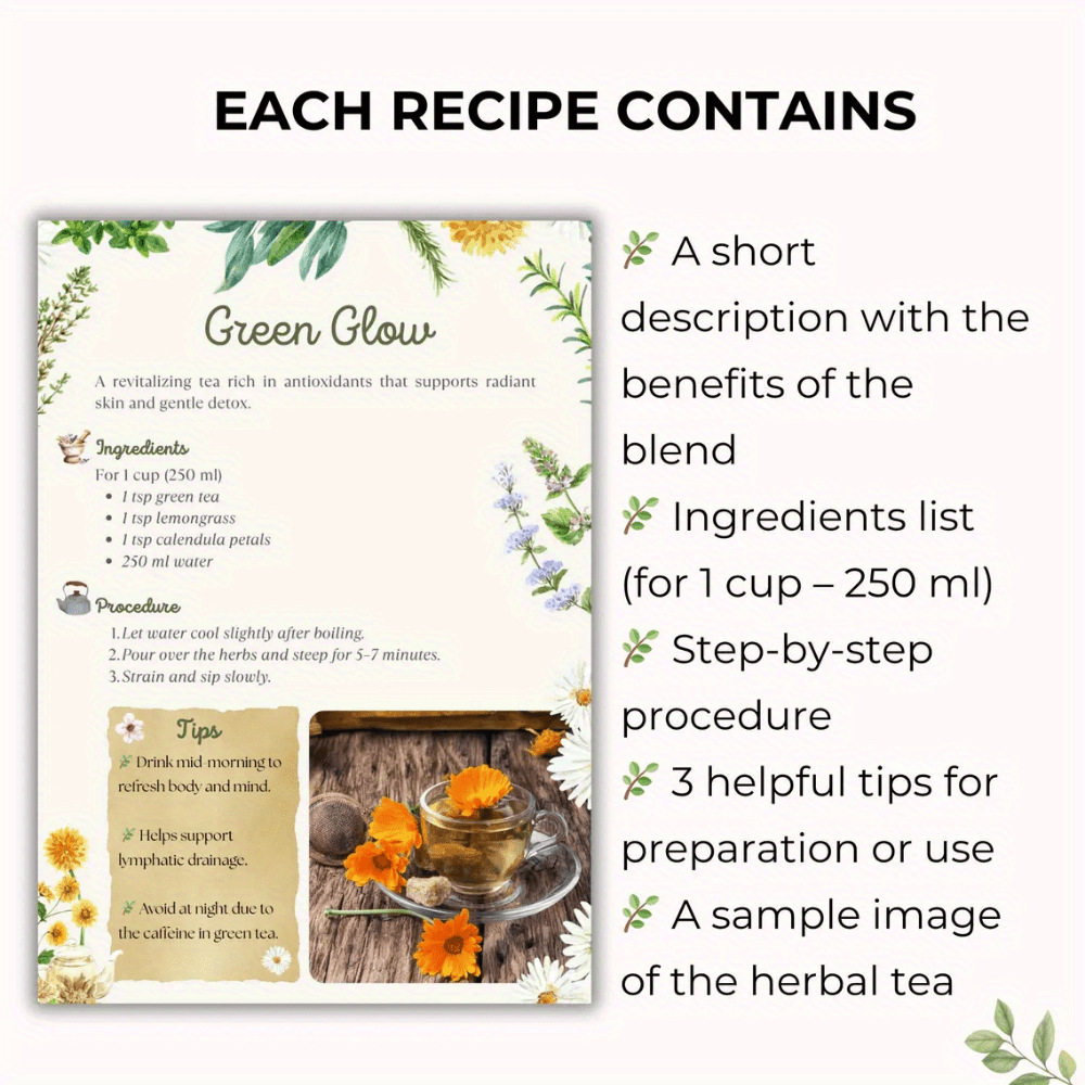 Herbal Tea Recipes Book – Natu - Herbal Wellness Blend ulasan dan harga