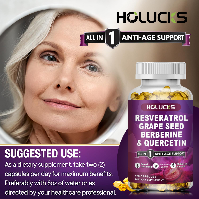 HOLUCKS Anti-Aging Resveratrol - Wellness Quercetin ulasan dan harga