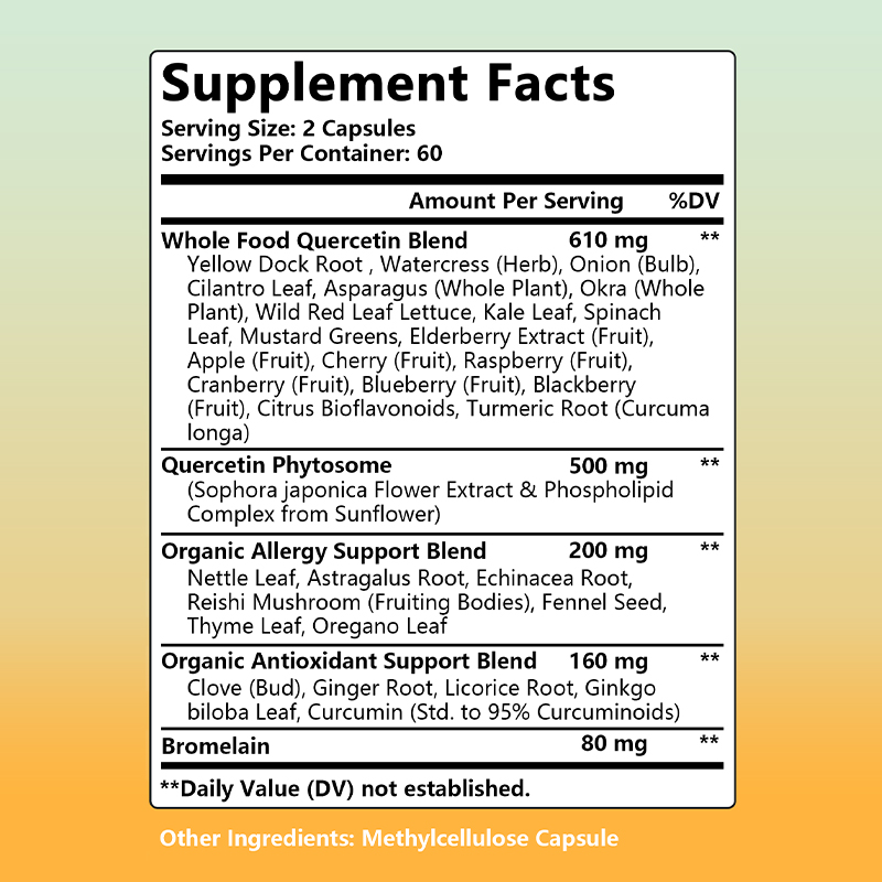 Quercetin Capsules Supplement  - Wellness Quercetin ulasan dan harga