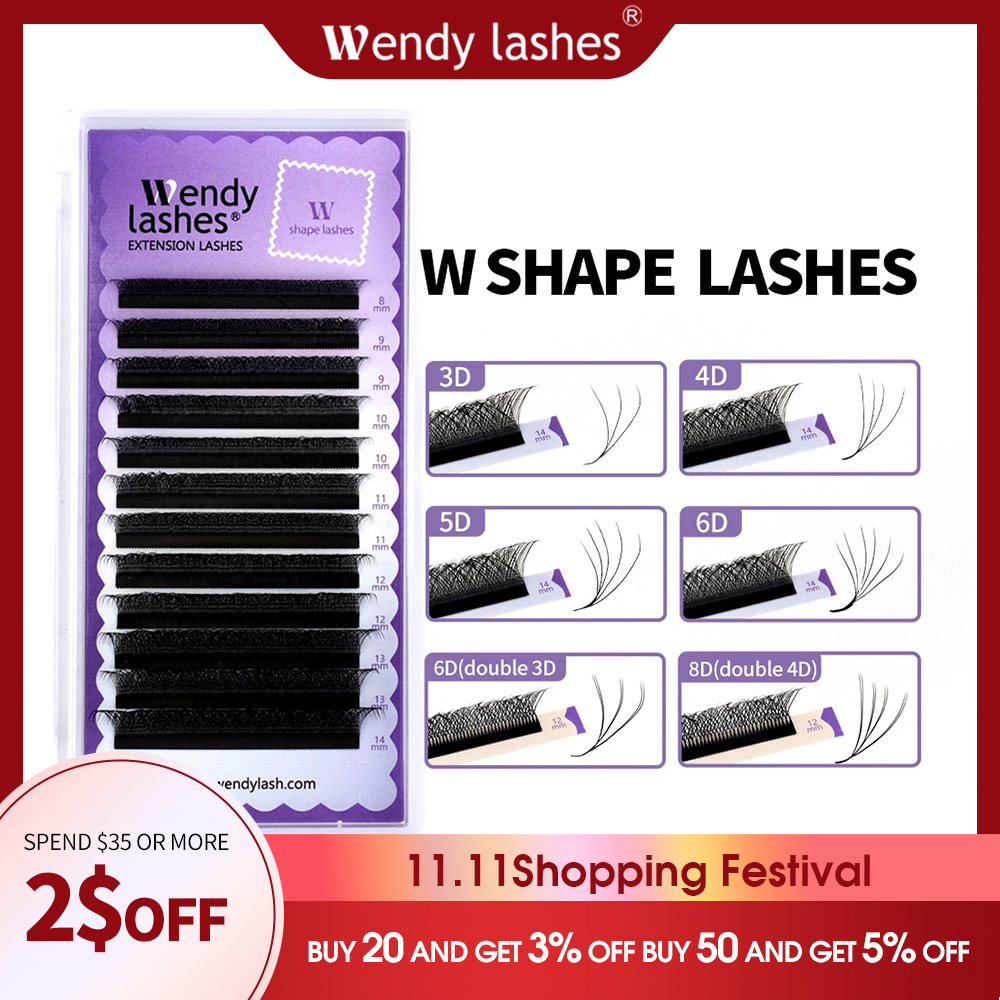 Wendy Lashes W Shape Bloom 3D/ - Red Clover Flower ulasan dan harga