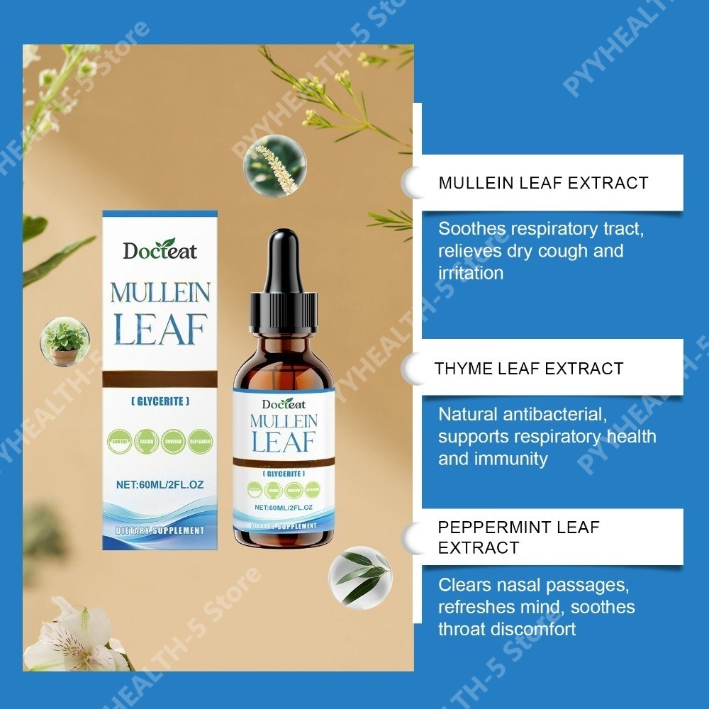 Docteat Mullein Leaf Tincture  - Herbal Wellness Blend ulasan dan harga