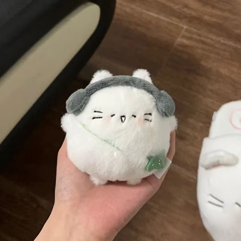 Cute Chubby Little Cat Egg Dol - Red Clover Flower ulasan dan harga