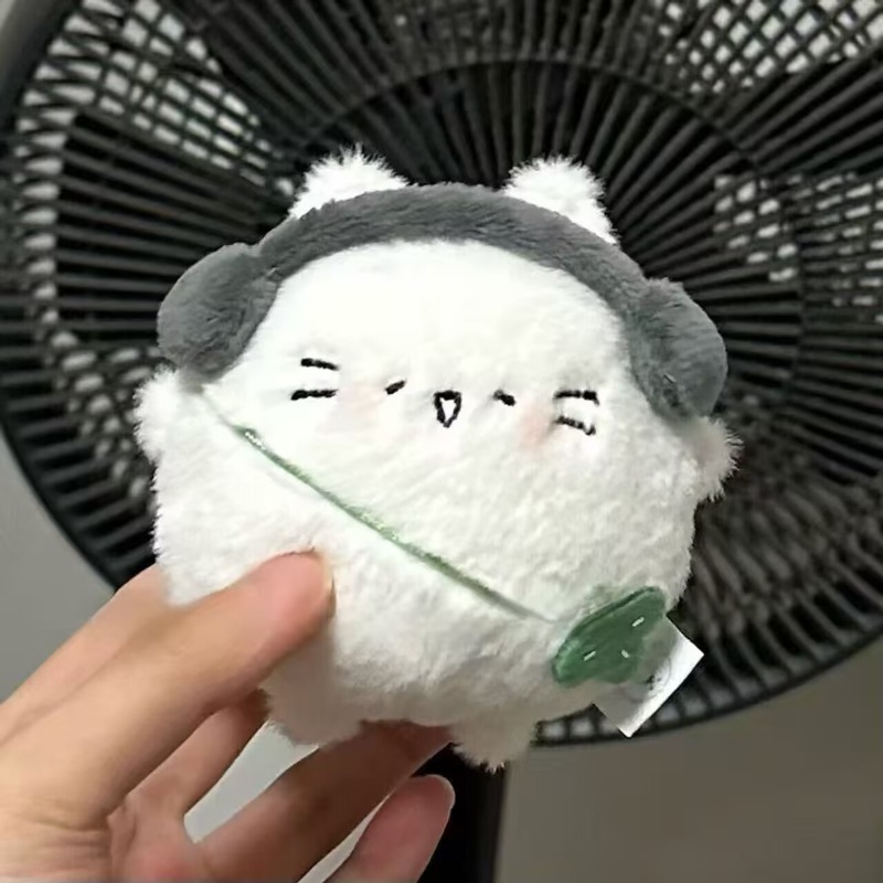 Cute Chubby Little Cat Egg Dol - Red Clover Flower ulasan dan harga