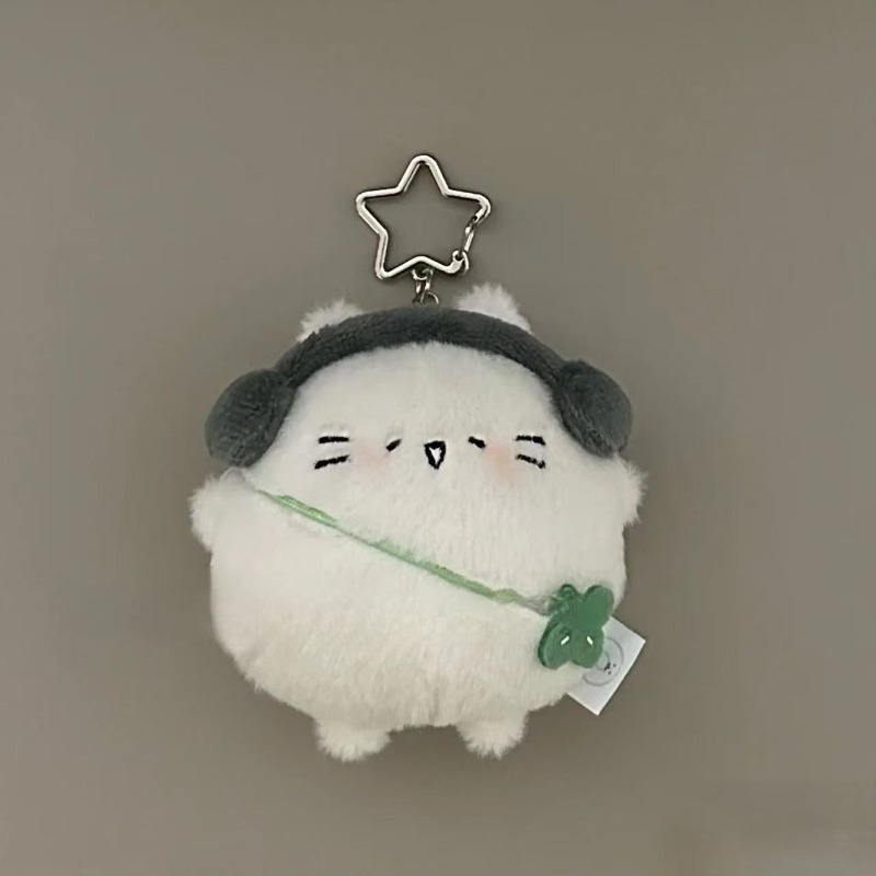 Cute Chubby Little Cat Egg Dol - Red Clover Flower ulasan dan harga