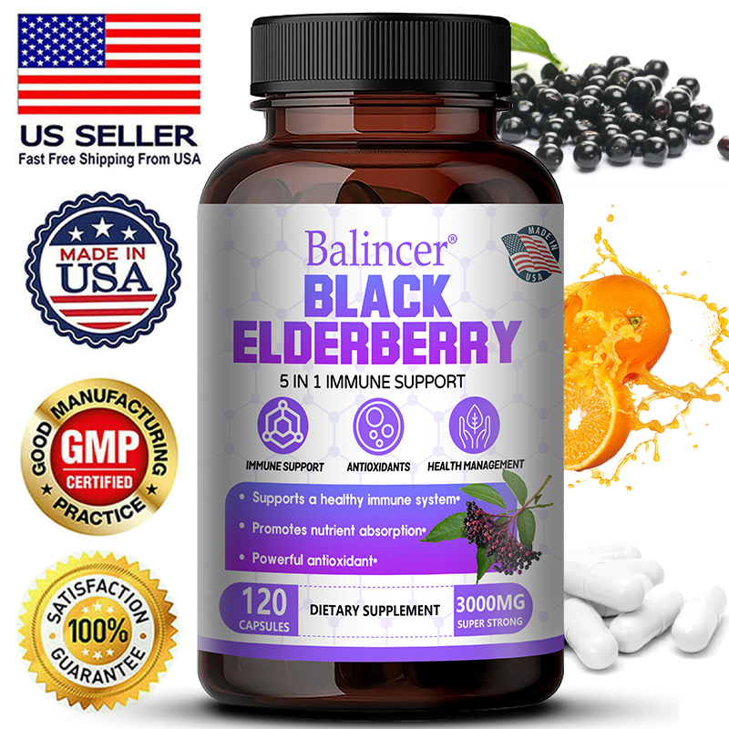 Black Elderberry Capsules - Vi - Wellness Quercetin ulasan dan harga