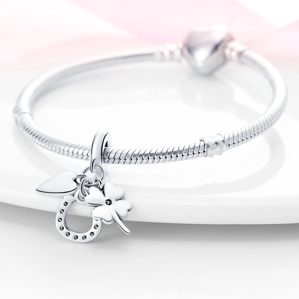 925 sterling silver green hors - Red Clover Flower ulasan dan harga