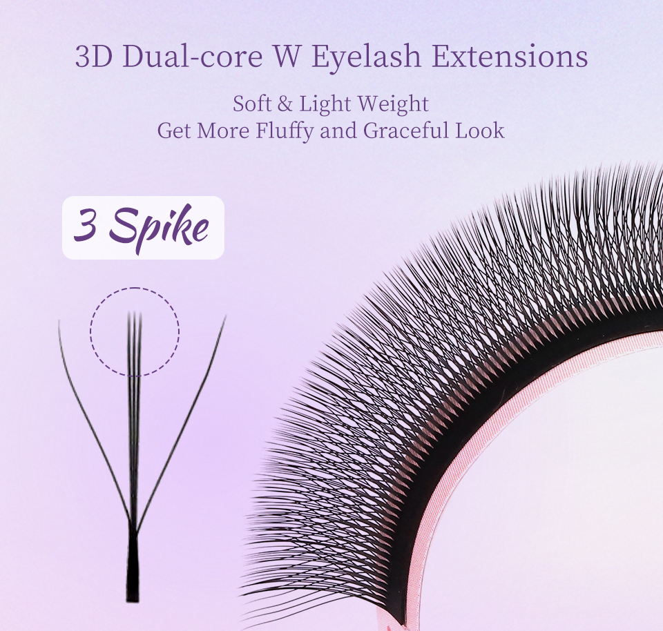 AGUUD Brown 4D W Shaped Eyelas - Red Clover Flower ulasan dan harga