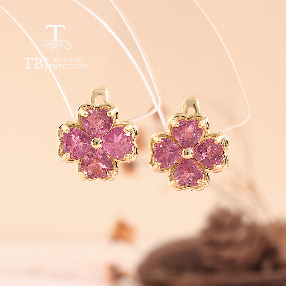 925 sterling silver earrings n - Red Clover Flower ulasan dan harga