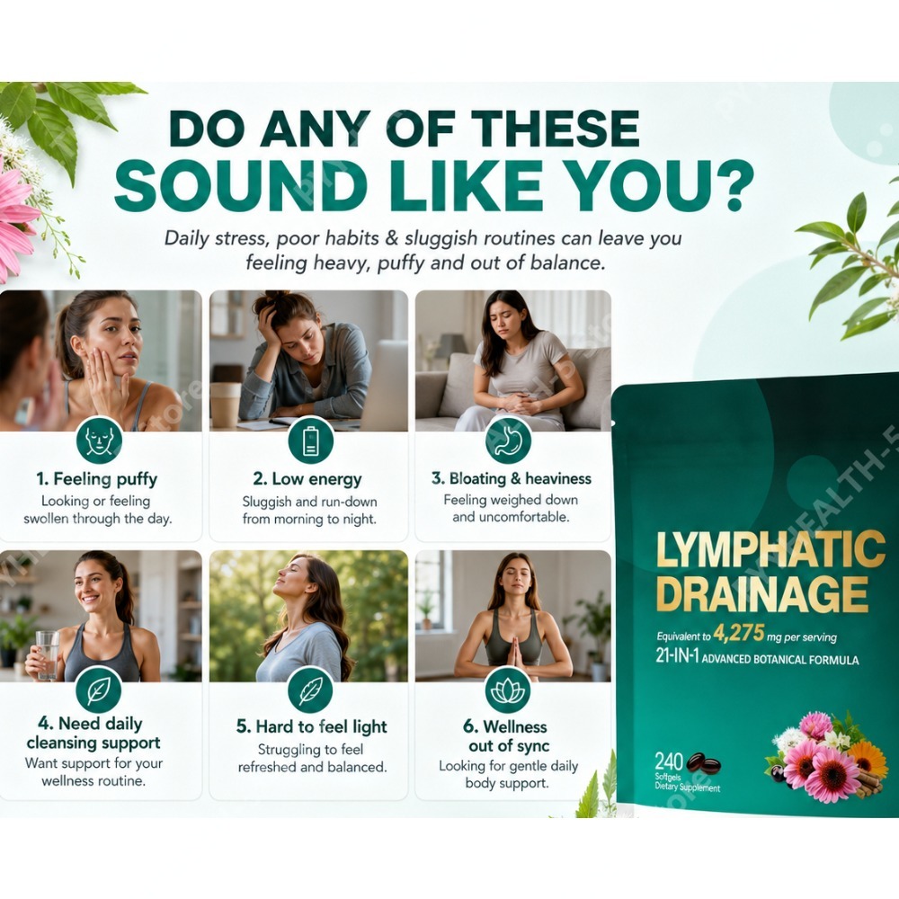 21-in-1 Lymphatic Support Soft - Herbal Wellness Blend ulasan dan harga