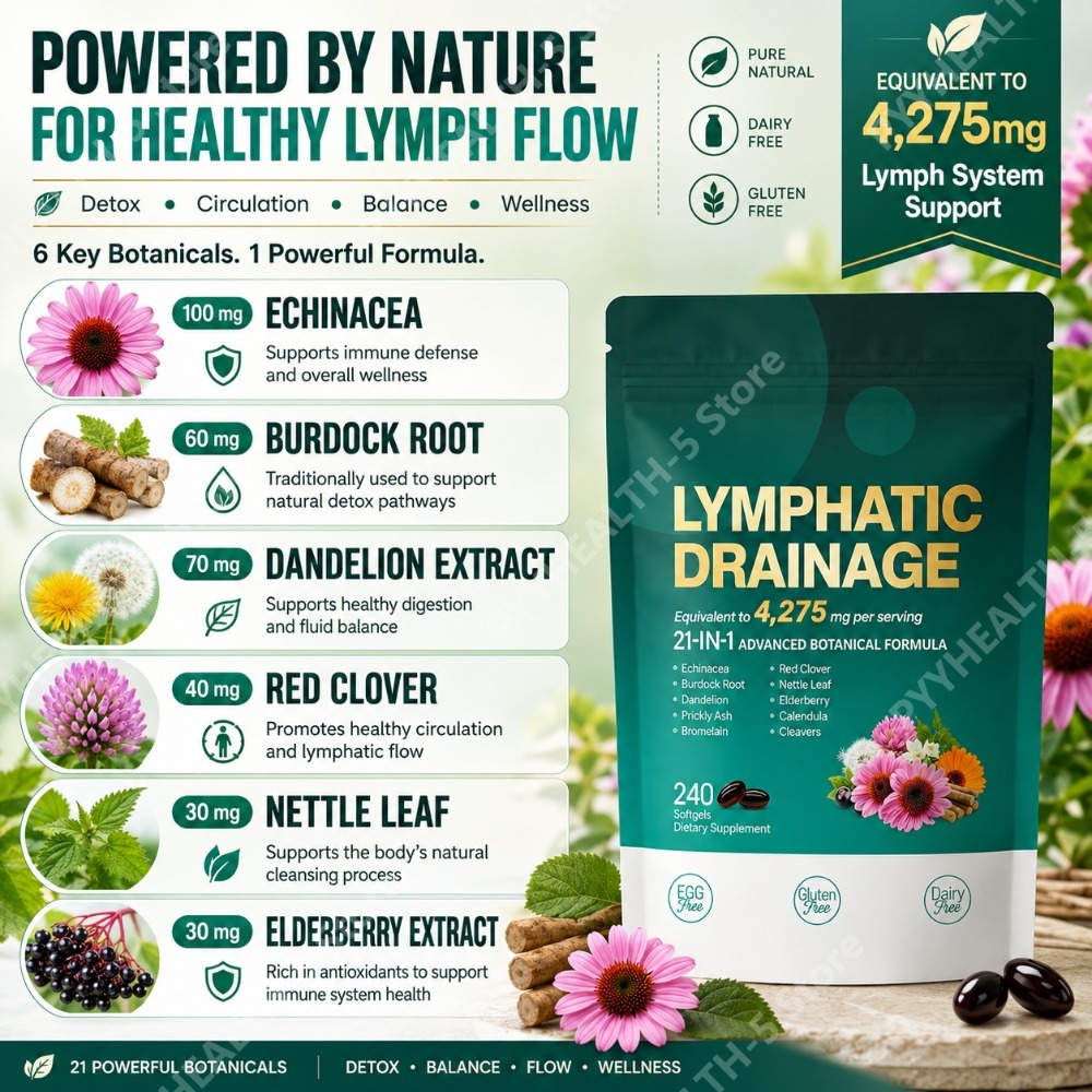 21-in-1 Lymphatic Support Soft - Herbal Wellness Blend ulasan dan harga